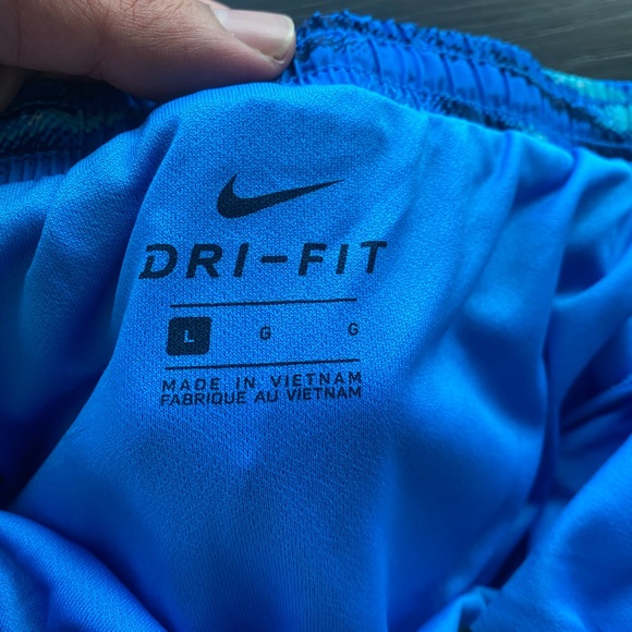 Nike Dry Fit Lined Running Shorts. Size L. Measurements in photos. - Picture 2 of 4